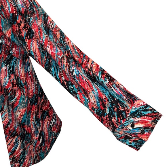 Wrangler Black Pearl Snap Sequined Flashy Glitzy Western Rodeo Festival - Picture 6 of 10